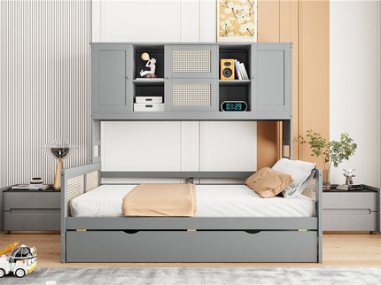 Daybed And All In One Cabinet And Shelf