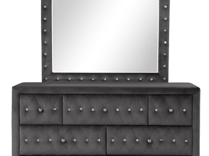 King 5 Piece Bedroom Set Made - Gray