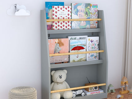 3 Tier Book Shelf, Compact Storage For Bedrooms