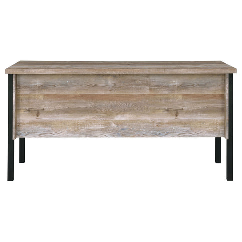 Azura - 4 Drawer Office Desk - Oak