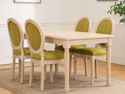 Upholstered With Round Back Dining Chairs (Set of 2)