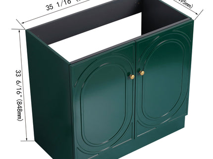 Modern Freestanding Bathroom Vanity With Soft Close Cabinet Doors