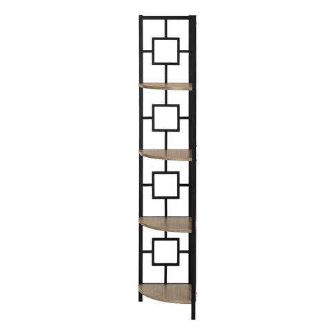 4 Tier Bookshelf, Bookcase, Etagere, Corner, For Office, Contemporary & Modern
