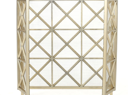 Margaret - 3 Panel Fireplace Screen Iron