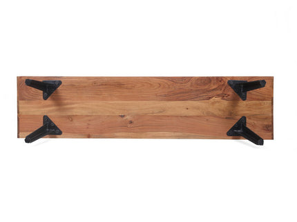 Asther - Acacia Wood TV Cabinet - Natural Wood / Brown