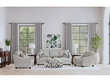 St. Helena - Oval Storage Ottoman With Removable Top - Indigo