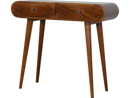 Solid Wood Curved Edge Console Table