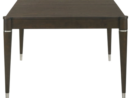 Blakely - Leaf Dining Table With Tapered Legs Accents - Ash Brown