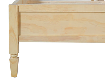 Classic Platform Bed Frame With Panel Headboard