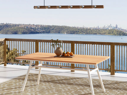 Maiden - 6 Seater Patio Dining Table - Natural Teak