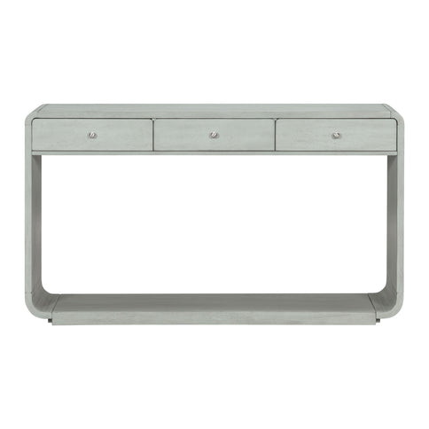 Console Table With 3 Drawers And Display Shelf