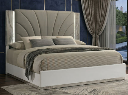 Jazz - Bedroom Set With LED Upholstered Headboard
