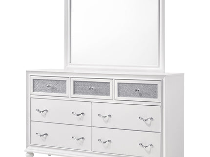Randall - 7 Drawer Dresser With Mirror - White
