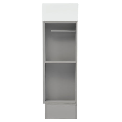 Modern Bathroom Vanity With Sink And 2 Tier Shelf