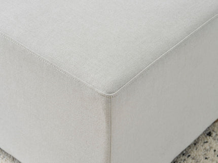 Simple Long Ottoman For Living Room - White