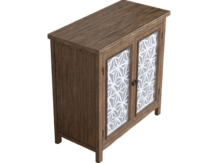 Storage Cabinet, Organizer - Brown Antique White
