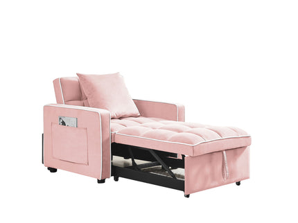 Modern 3 In 1 Sofa Bed Chair, Adjustable Recliner