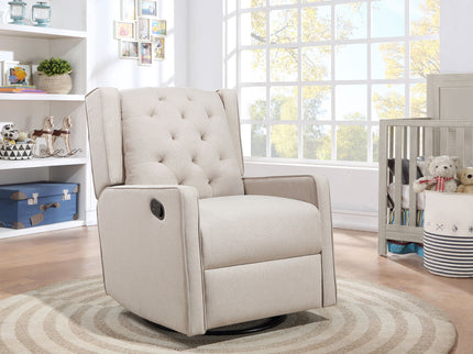 Milah - Gliding Swivel Recliner Tufted