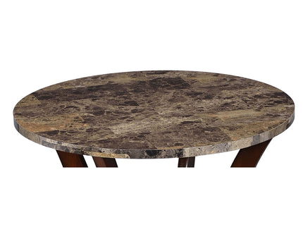 Round Accent Table - Brown
