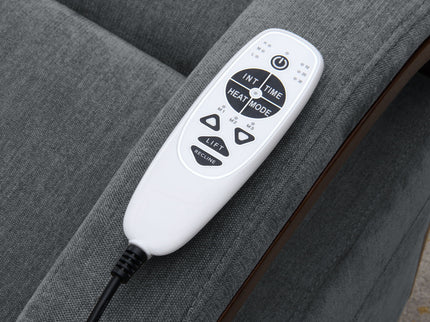 Kayla - Power Recliner With Lift & Heating & Massage (Zero Gravity) - Gray