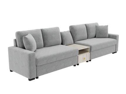 Modular Sofa Couch With Storage Armrest And Center Console