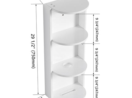 Bathroom Wall Mounted Storage Rack With Float Mounting Design