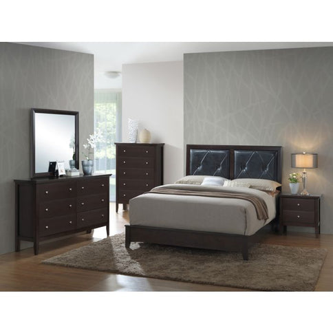 Padded Headboard Bed