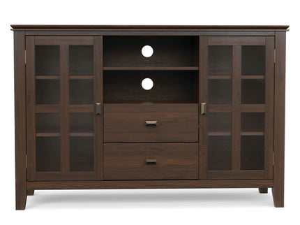 Artisan - Tall TV Media Stand - Natural Aged Brown
