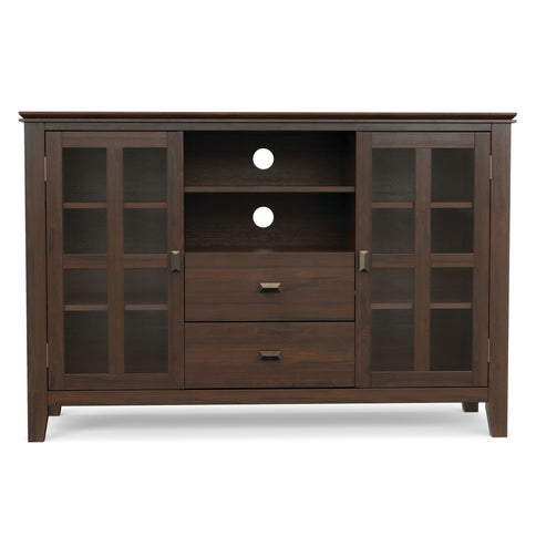 Artisan - Tall TV Media Stand - Natural Aged Brown