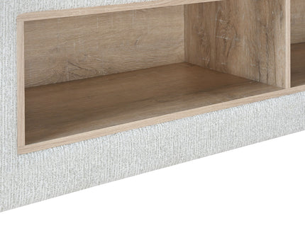 Sacha - Bed With LED And Bookcase Headboard, Built In Siderail Storage