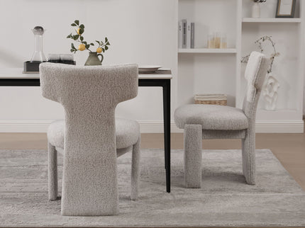 Armless Curved Back Accent Chairs