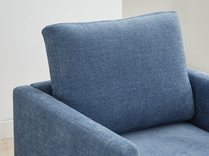 Square Upholstered Swivel Accent Chair