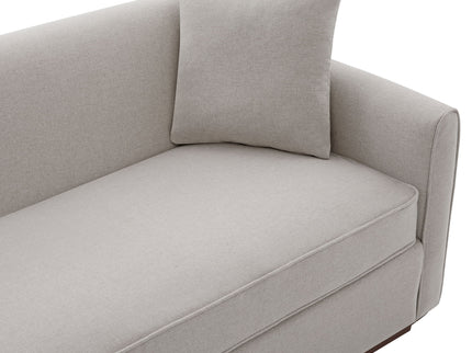 3 Seater Sofa With Wrap Around Armrests And Throw Pillows
