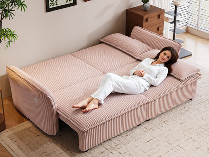 2 In 1 Convertible Sofa Bed, Multi Functional Living Room Furniture