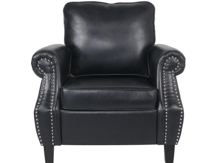 Contemporary Club Chair With Nailhead Trim And Rolled Armrests