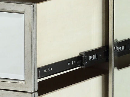 Varian - Mirrored Nightstand - Silver