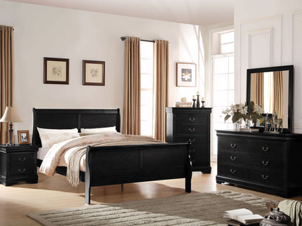 Louis Philippe - Sleigh Style Bed