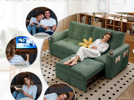 2 In 1 Convertible Sofa Bed For Living Rooms