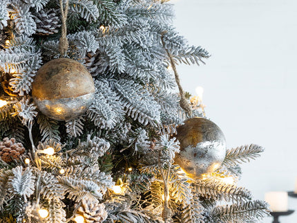 Christmas Ball Ornaments, Wood Decorative Hanging Ball Christmas Tree Ornaments For Holiday Party Decorations