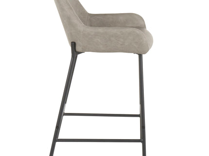 Daniella - Industrial Fixed Height Counter Stool (Set of 2)