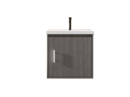 Floating Bathroom Vanity Combo, Wall Mounted Cabinet With Sink & Soft Close Doors For Small Bathrooms