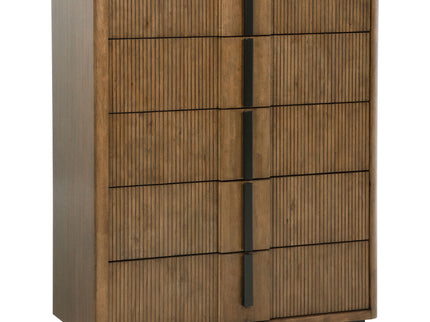 Moraga - 5 Drawer Chest Of Drawers - Ash Brown