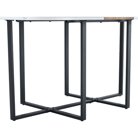 2 Tone Dining Table For Modern Minimalist And Industrial Styles