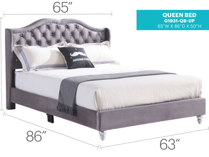 Upholstered Bed Transitional
