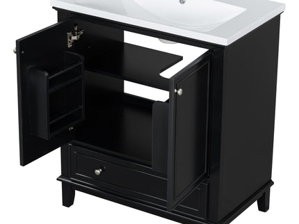Modern Bathroom Vanity With Sink Combo, Multi Functional Cabinet With Doors And Drawer