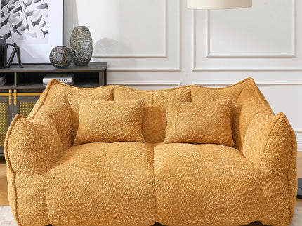 Comfortable Dual Beanbag Chair With High Resilience Foam Core For 2 People