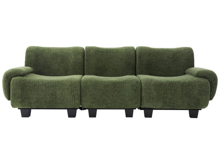 3 Seater Sofa Couch With Curved Armrests