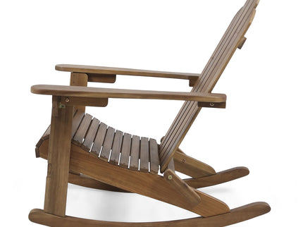 Echoes - Outdoor Acacia Wood Adirondack Rocking Chair