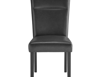 Olga - Dining Chair Set (Set of 2) - Charcoal Black