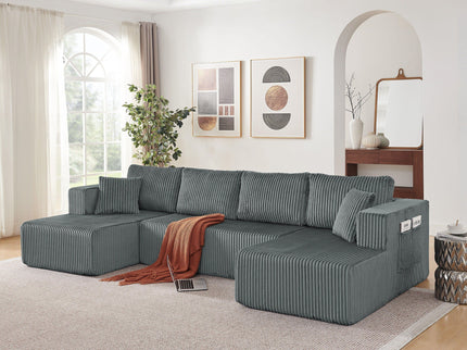 U - Shaped Modular Sectional Sofa For Living Room